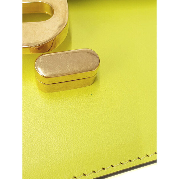 Christian Louboutin Elisa Calf Paris bag neon yellow - Picture 6 of 9